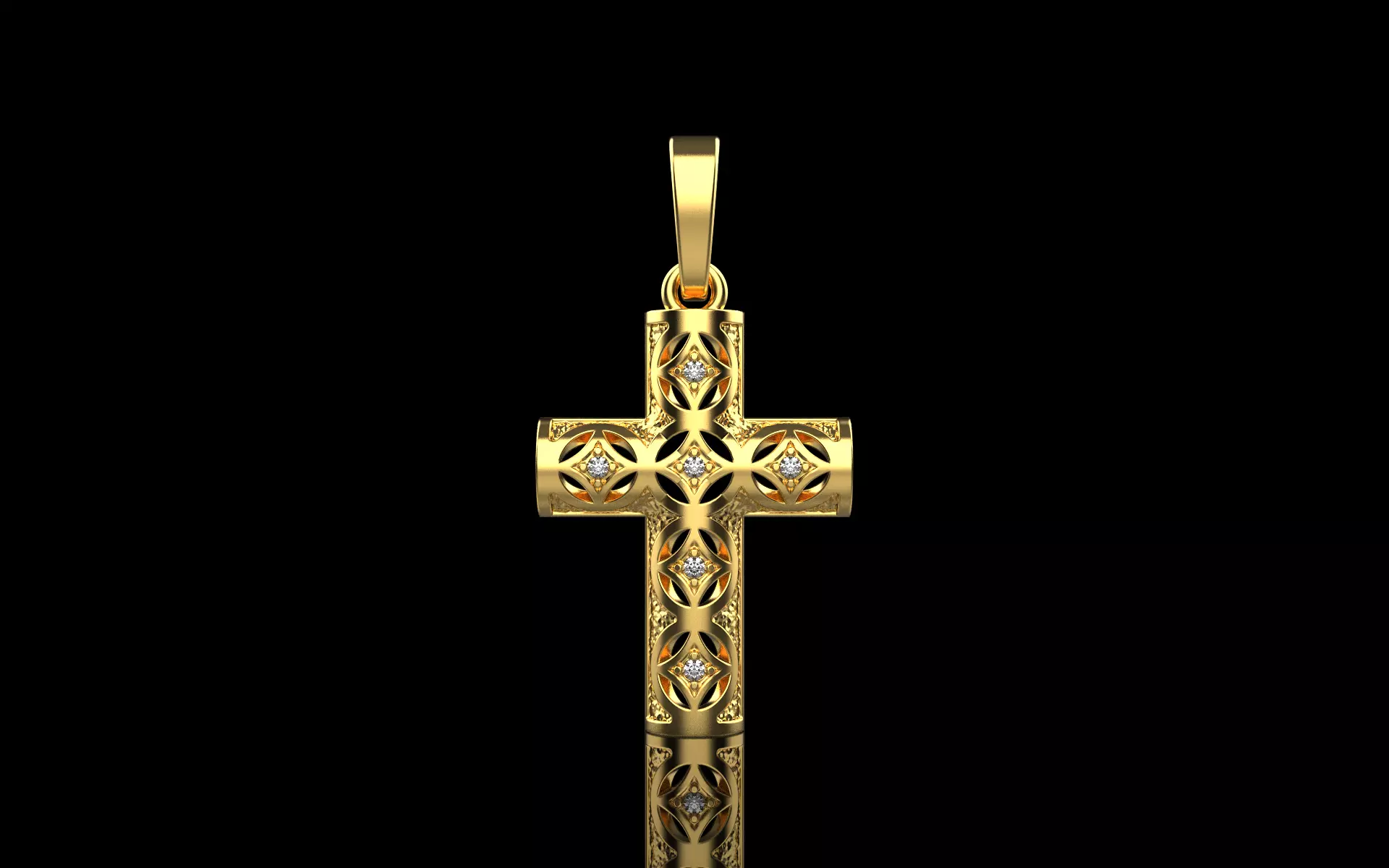 Ornament Cross model 540 3D print model_0