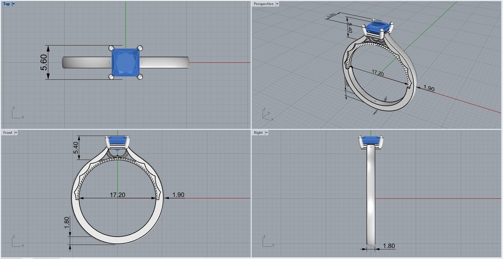 ring code 110 3D print model_1