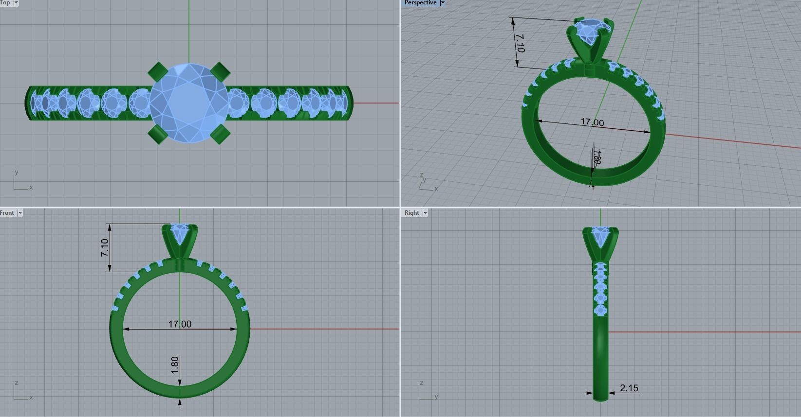 ring code 11 3D print model_1
