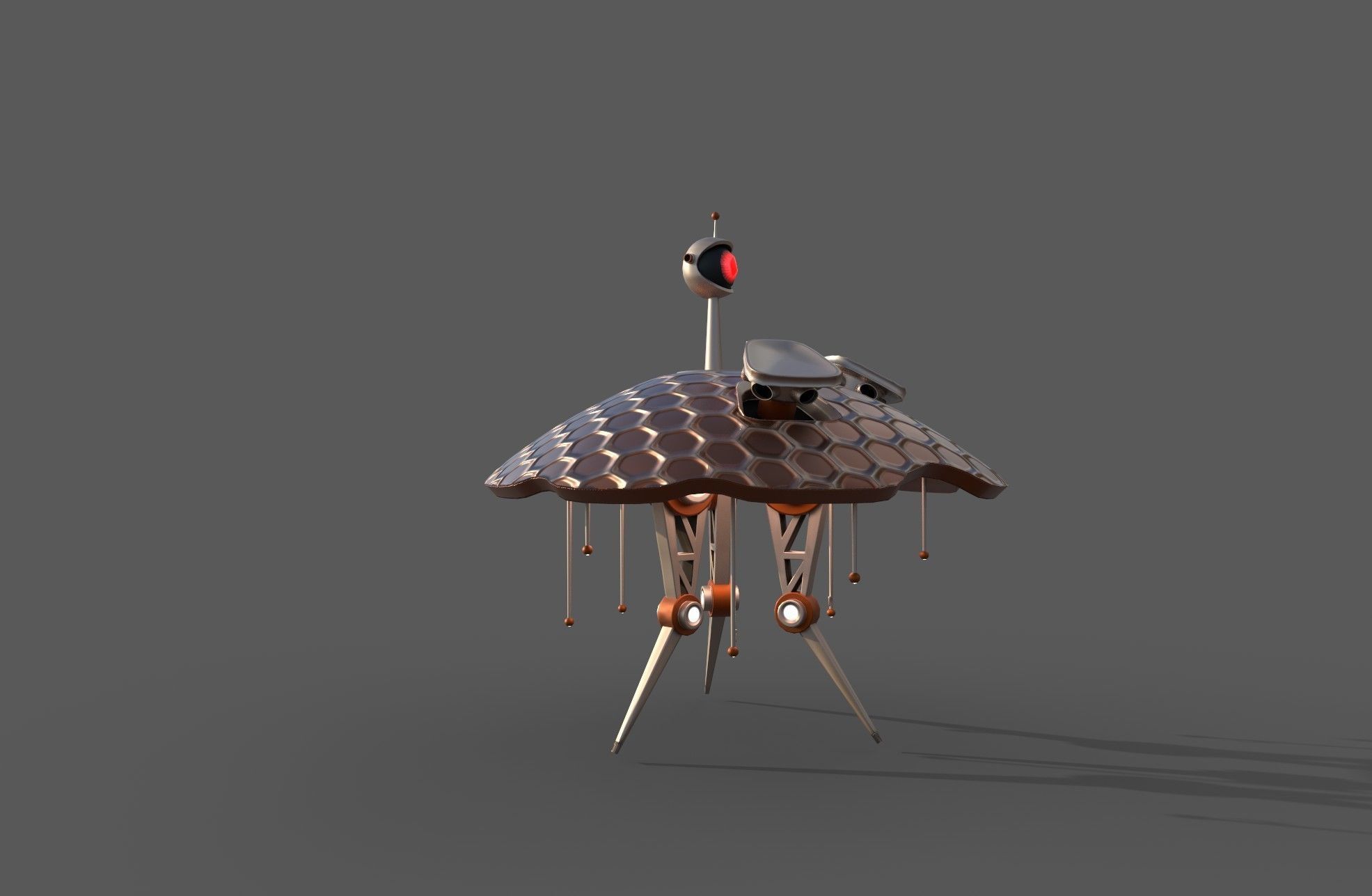 Destroyer Bot Low-poly 3D model_2