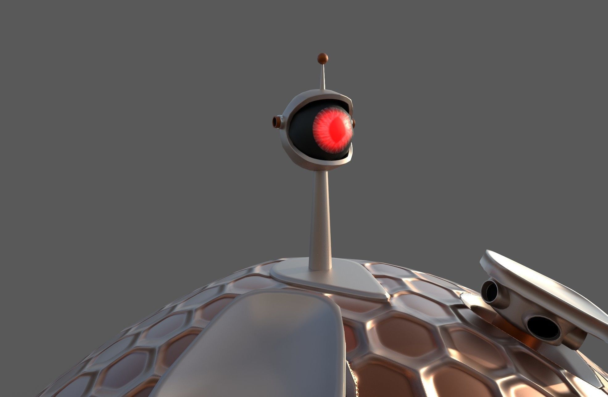 Destroyer Bot Low-poly 3D model_5