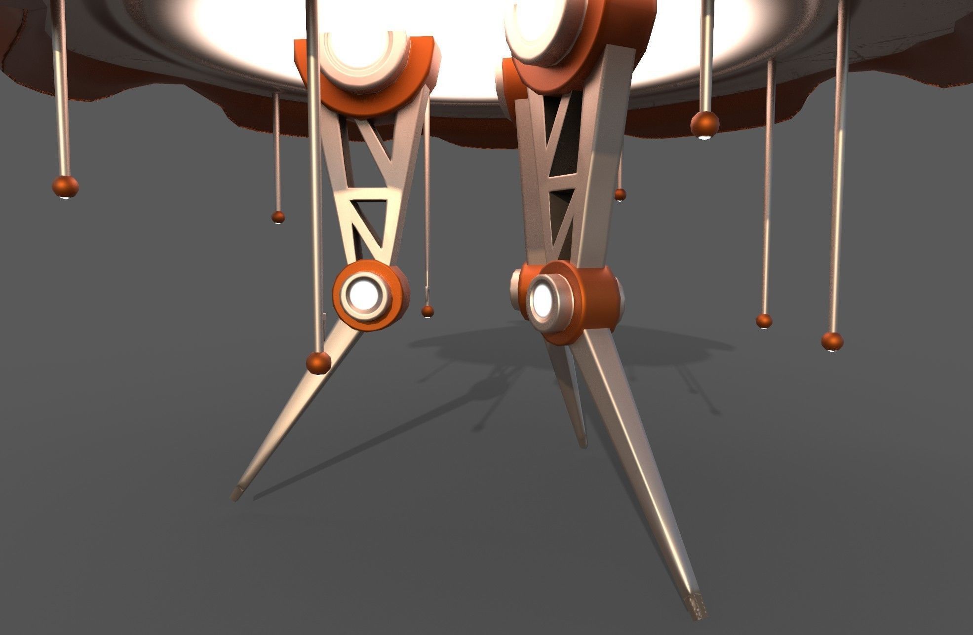 Destroyer Bot Low-poly 3D model_4