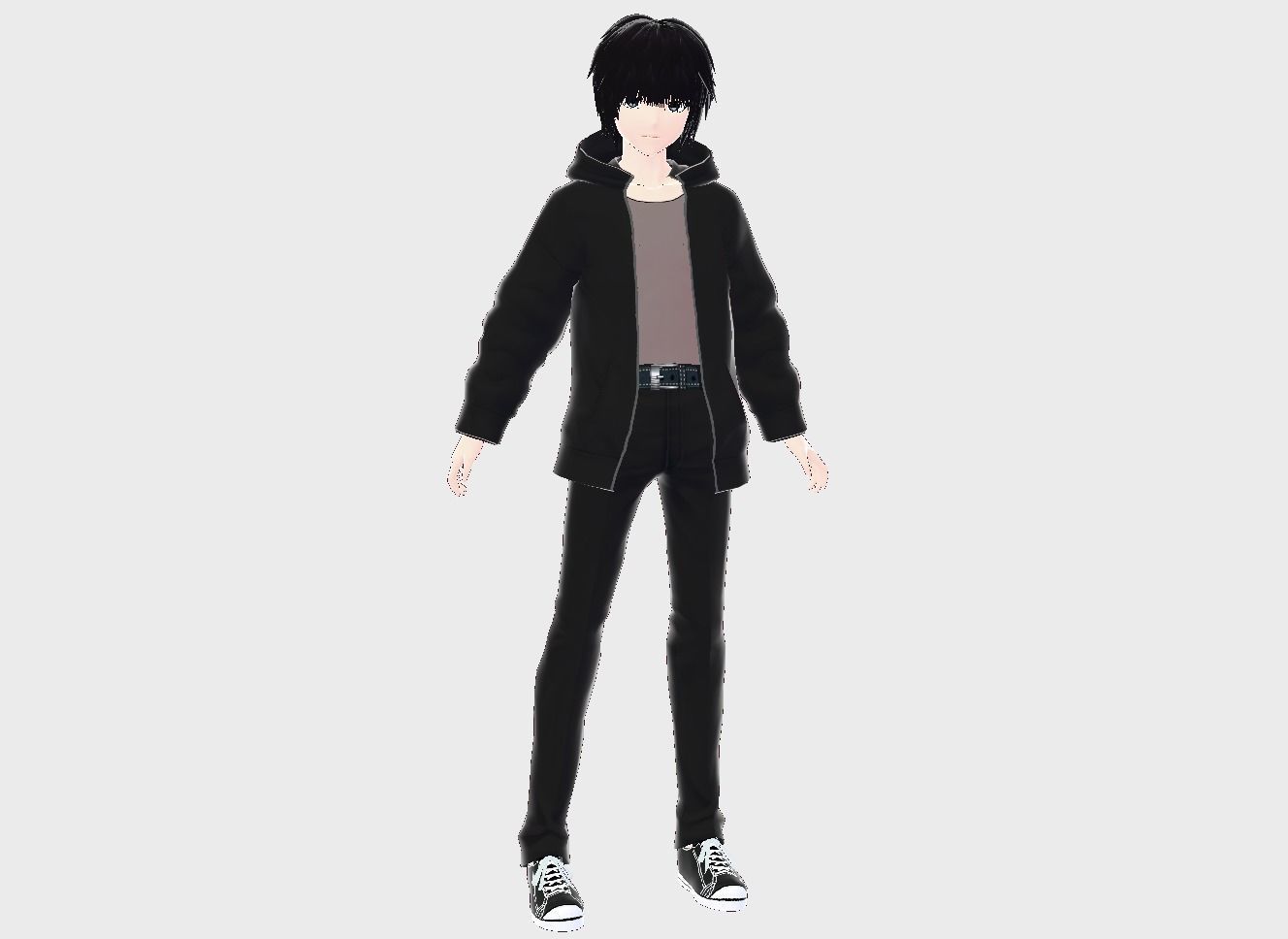 3D low poly male avatar for vrchat vtubing and also for gaming Low-poly 3D model_2