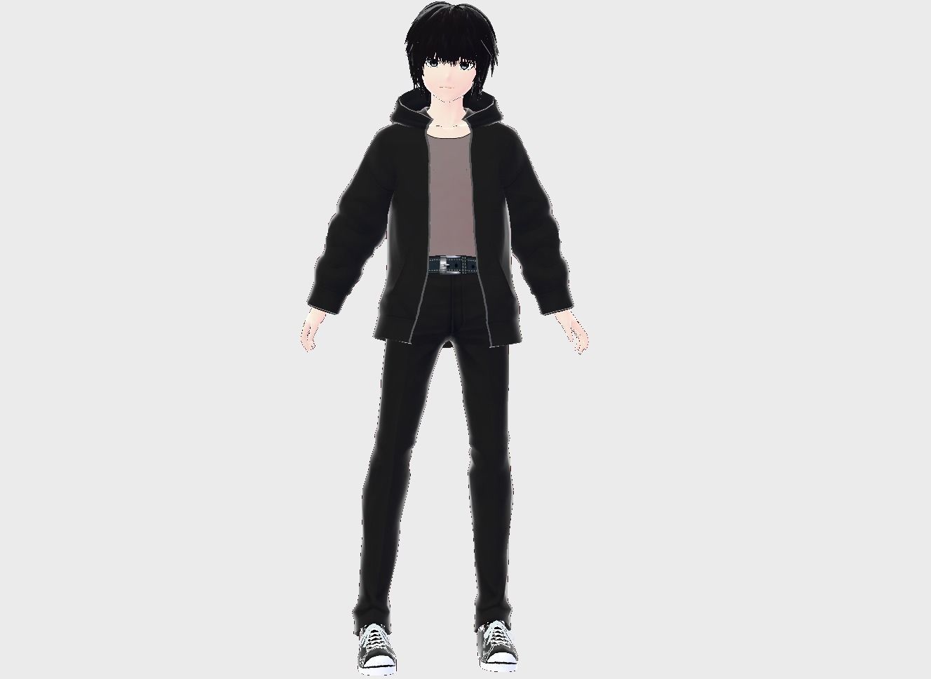 3D low poly male avatar for vrchat vtubing and also for gaming Low-poly 3D model_6