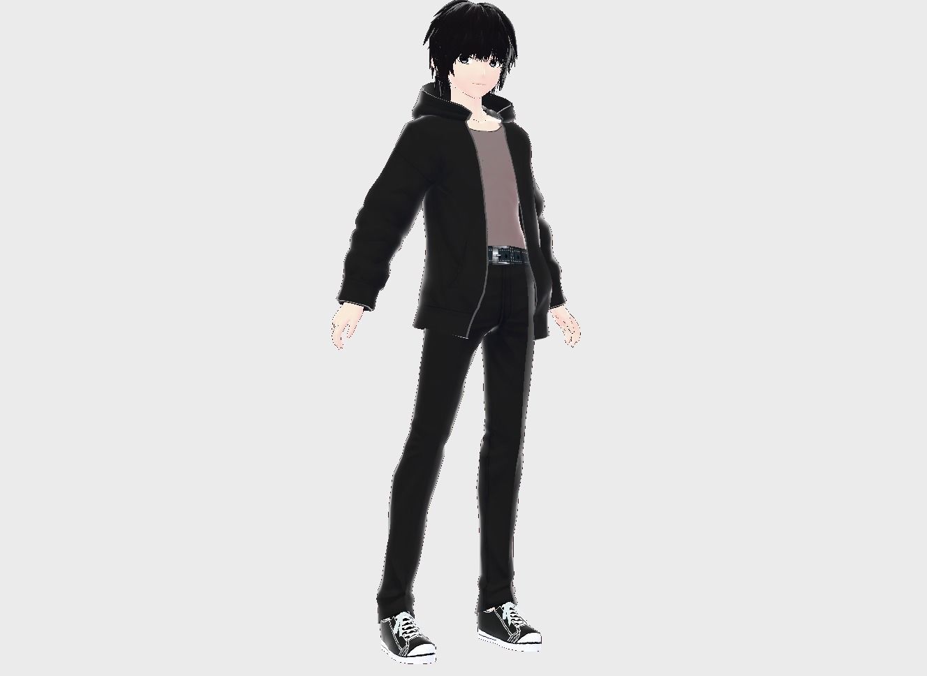 3D low poly male avatar for vrchat vtubing and also for gaming Low-poly 3D model_5