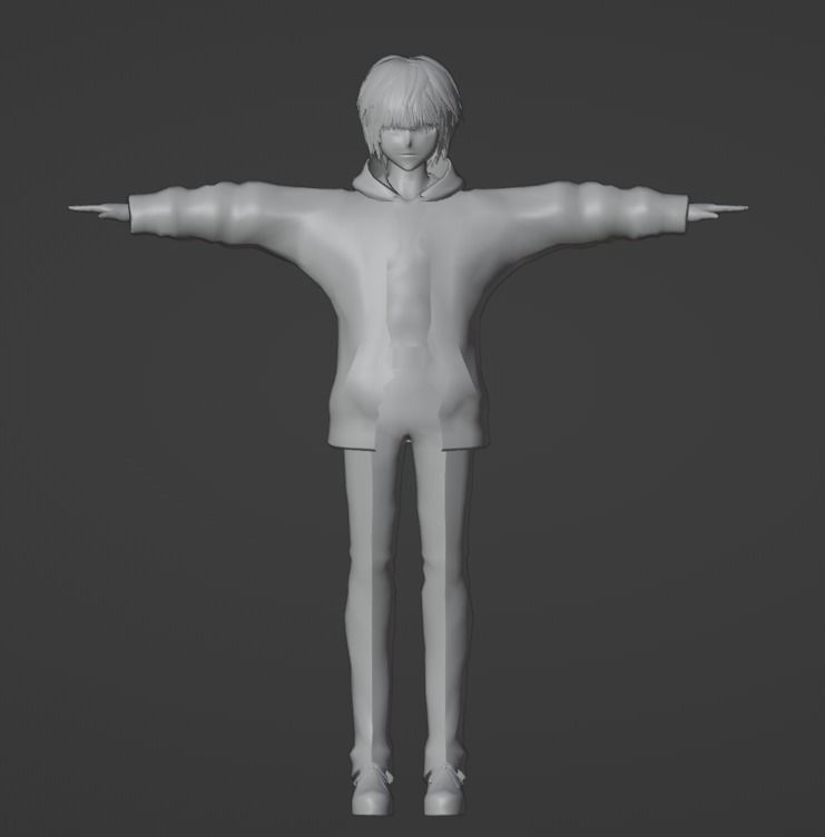3D low poly male avatar for vrchat vtubing and also for gaming Low-poly 3D model_10