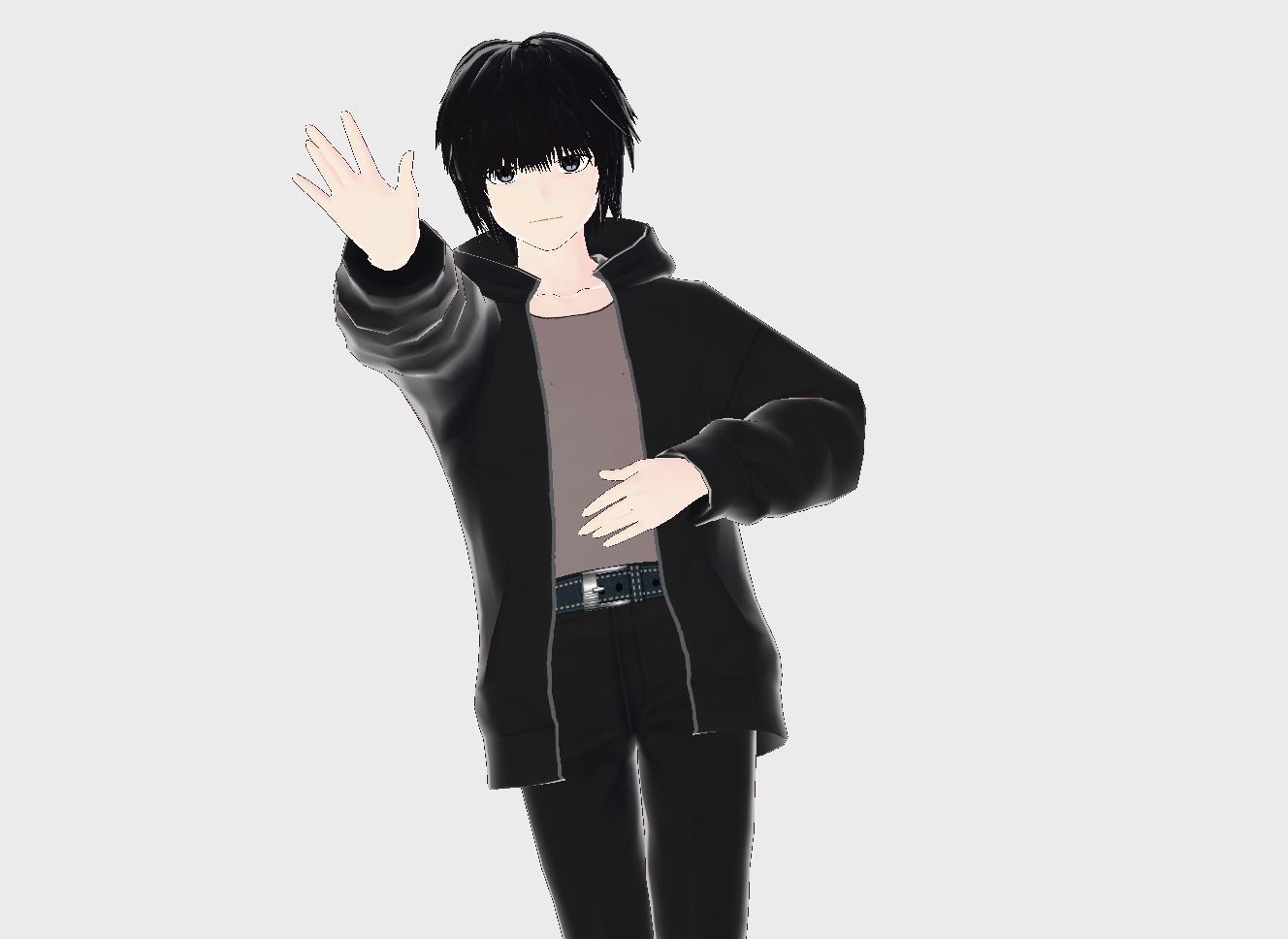 3D low poly male avatar for vrchat vtubing and also for gaming Low-poly 3D model_9