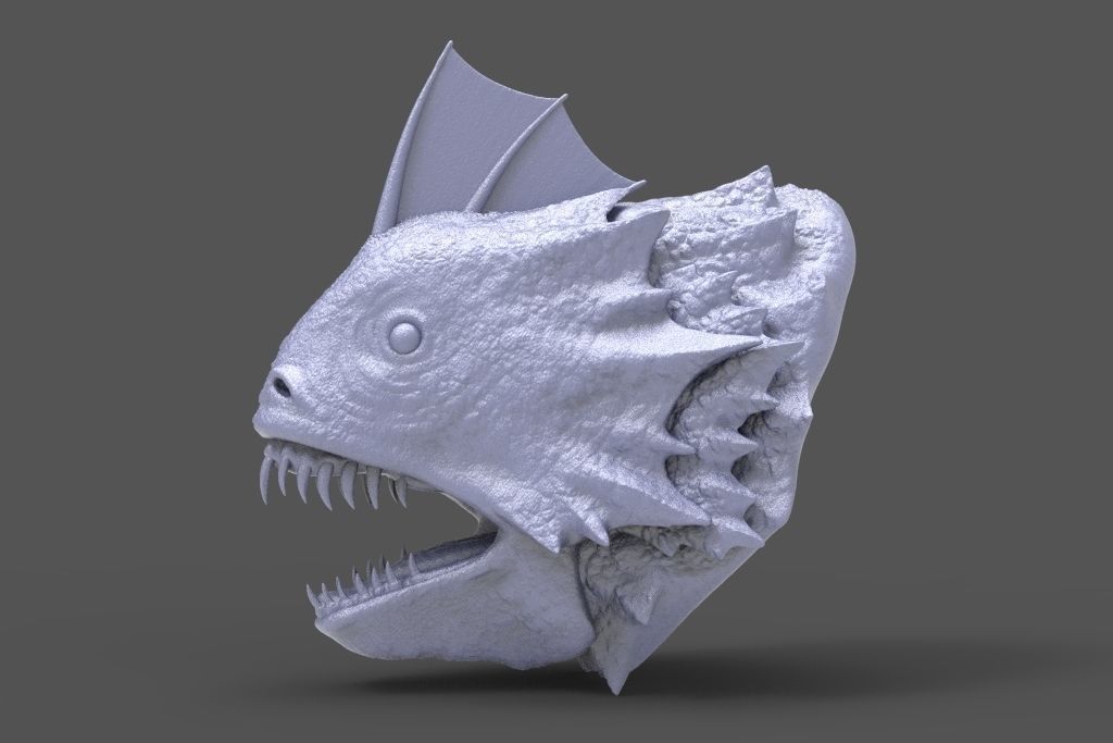 HEAD-R12 high poly sculpt 3D model_1
