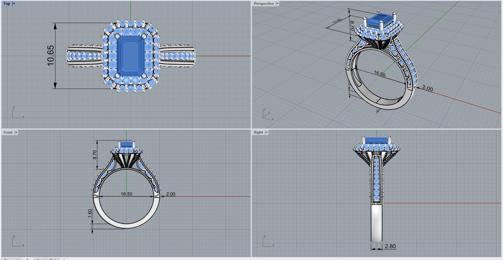 ring code 106 3D print model_1