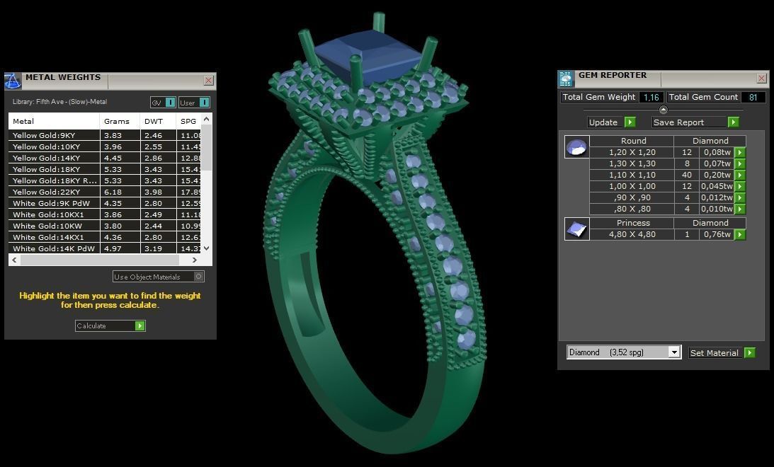 ring code 105 3D print model_2
