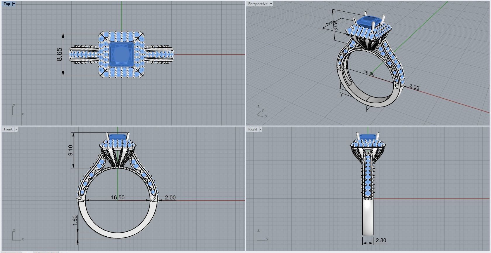 ring code 105 3D print model_1