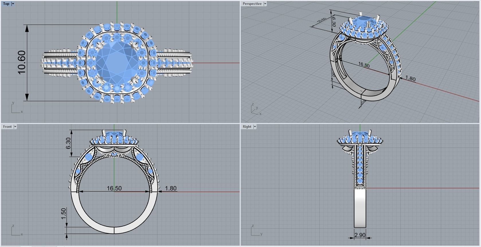 ring code 103 3D print model_1