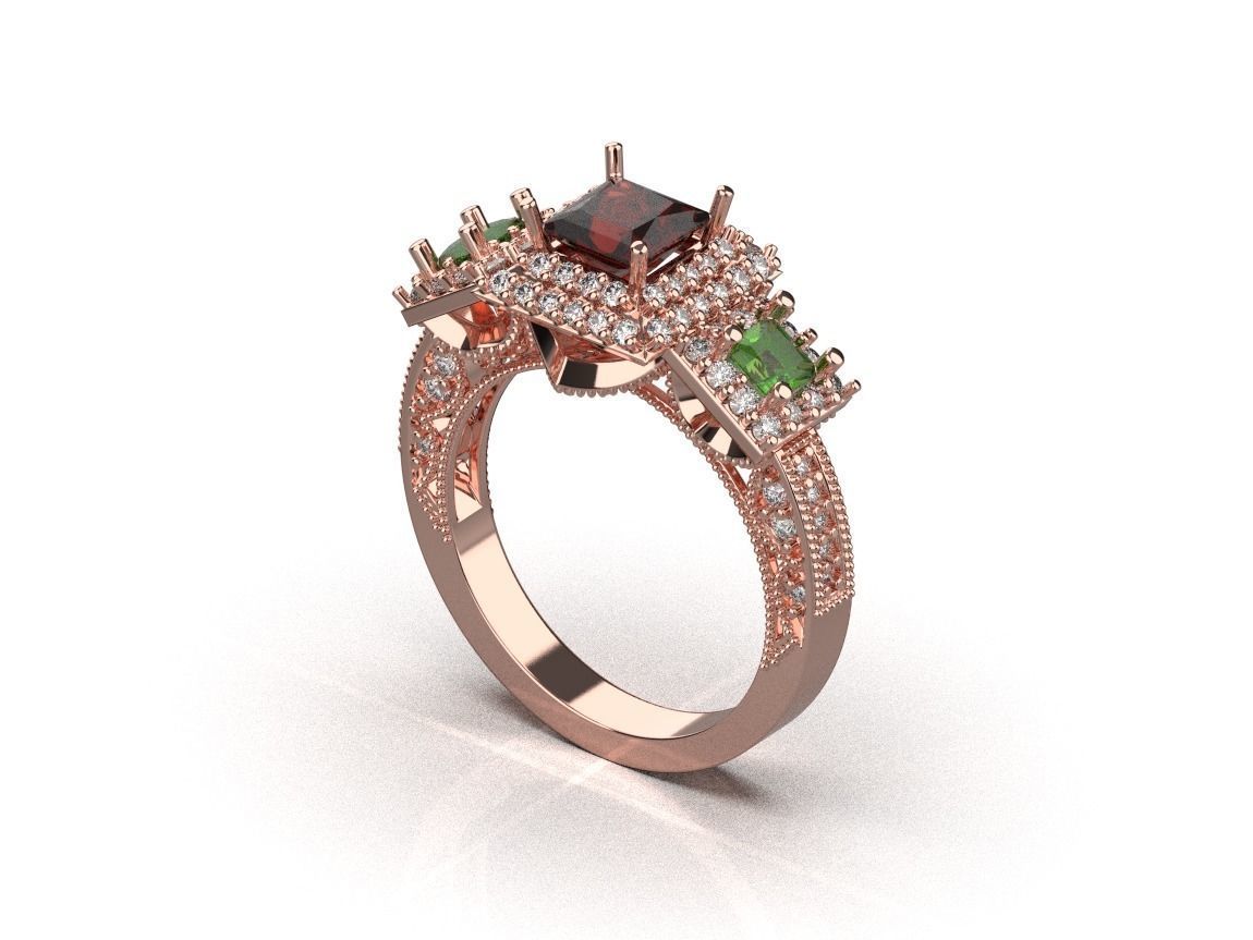 ring code 101 3D print model_13