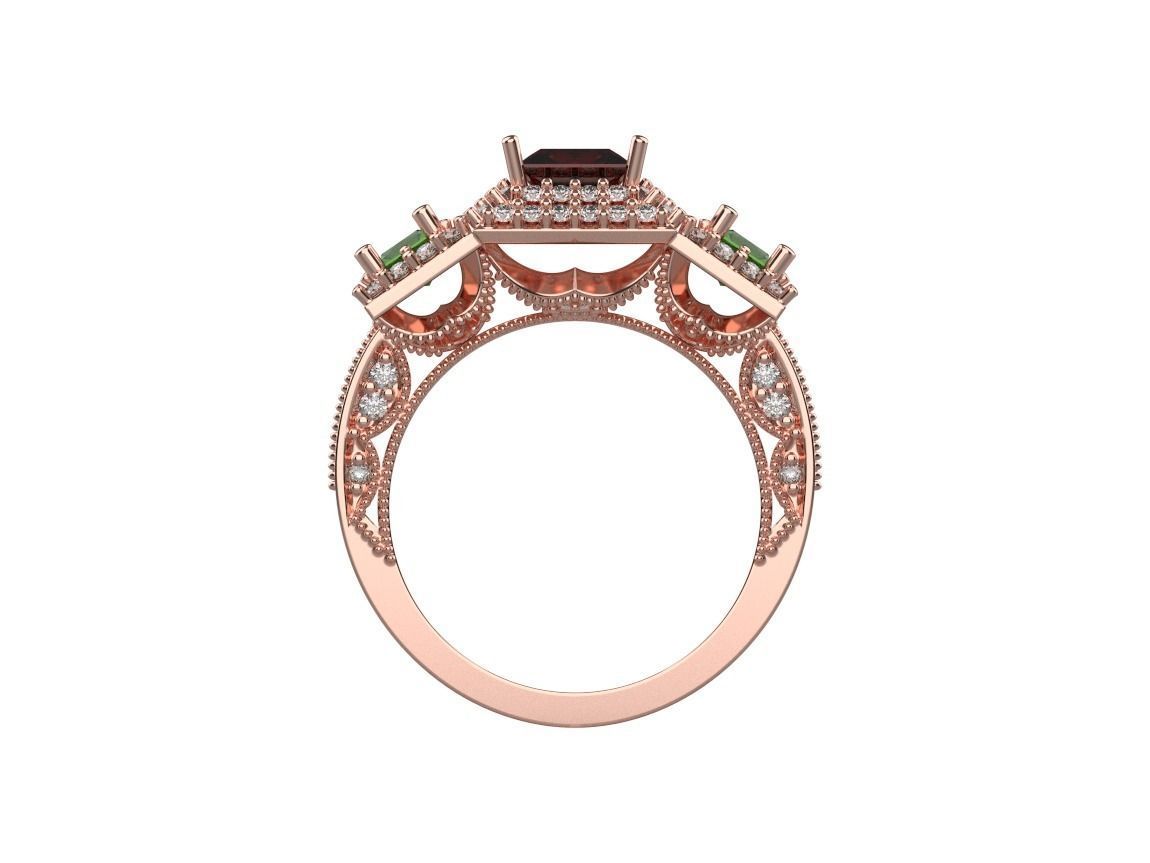 ring code 101 3D print model_8