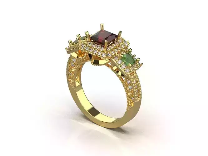 ring code 101 3D print model ring code 101 3D print model