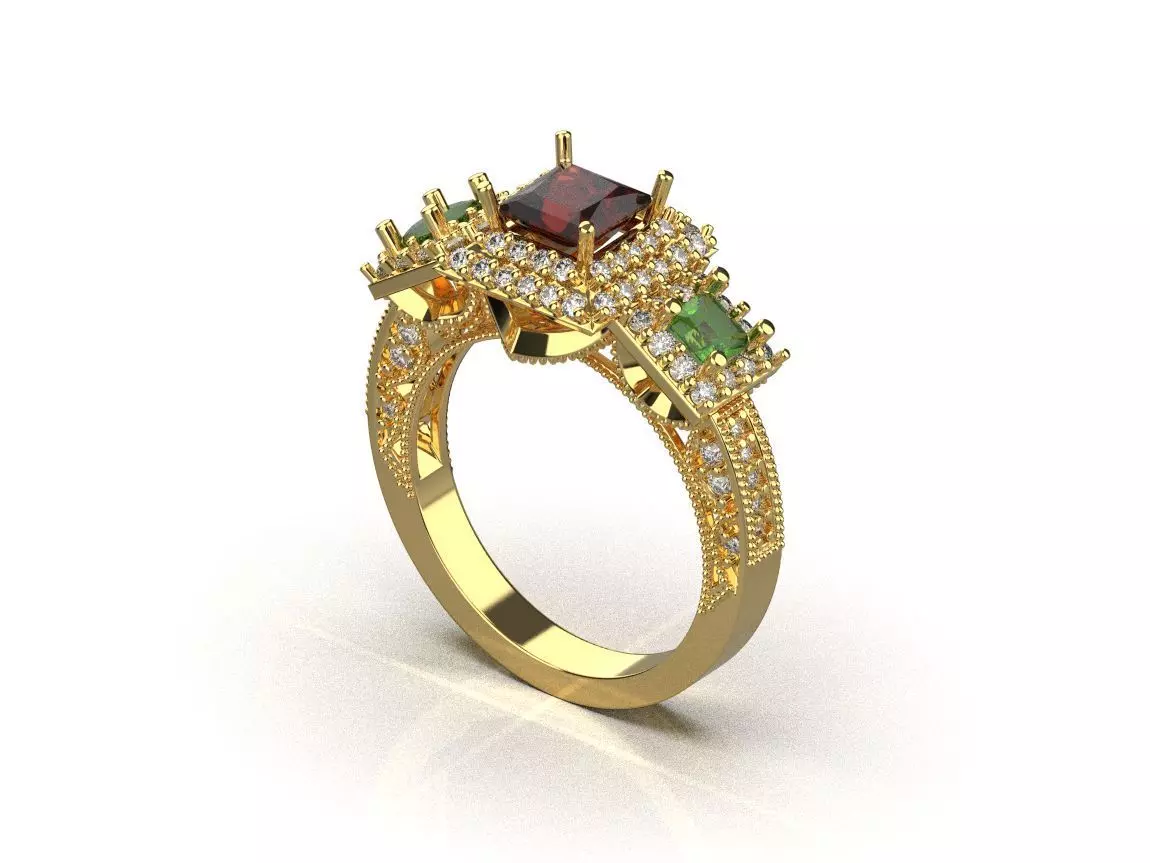 ring code 101 3D print model_0