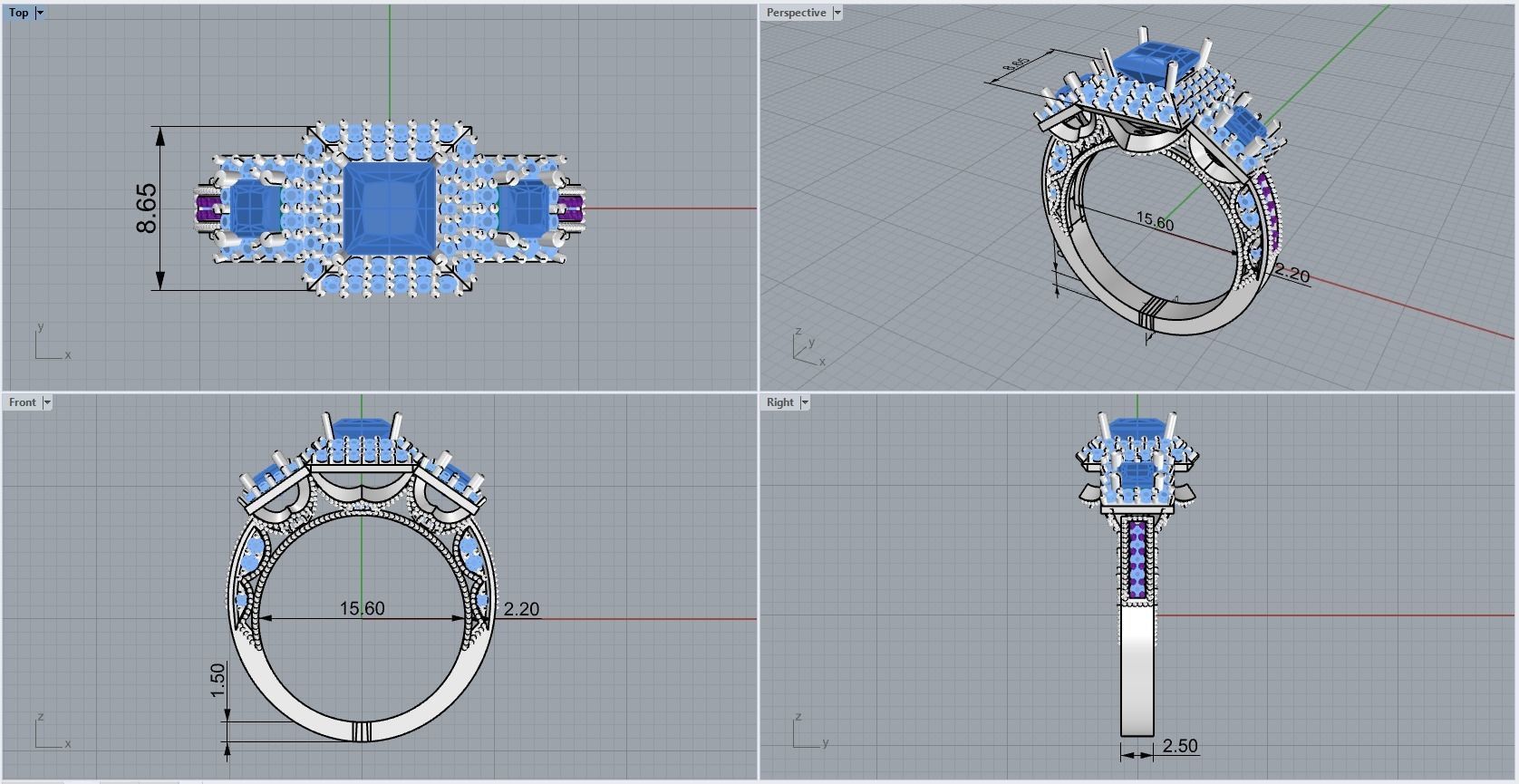 ring code 101 3D print model_1