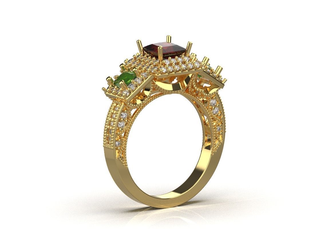 ring code 101 3D print model_12