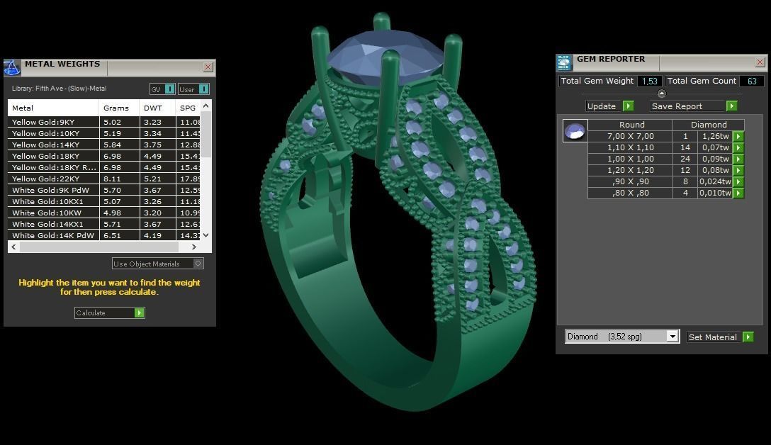 ring code 100 3D print model_2