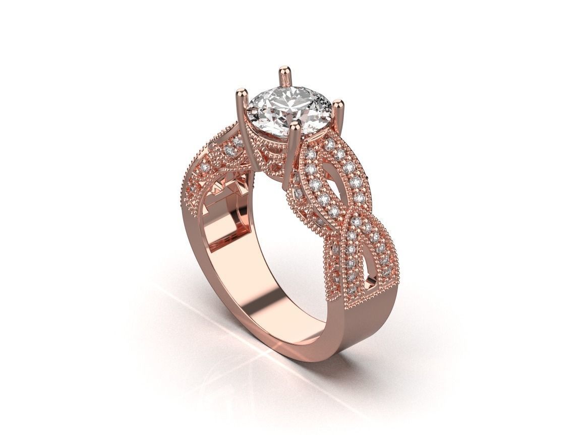 ring code 100 3D print model_14