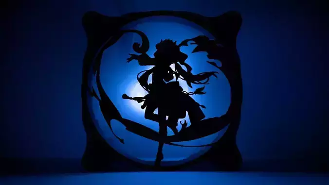 Genshin Impact Nilou PC fan cover  3D print model