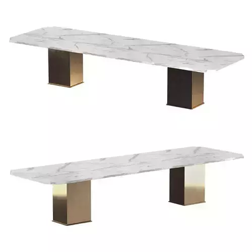 Dining Table marble copper