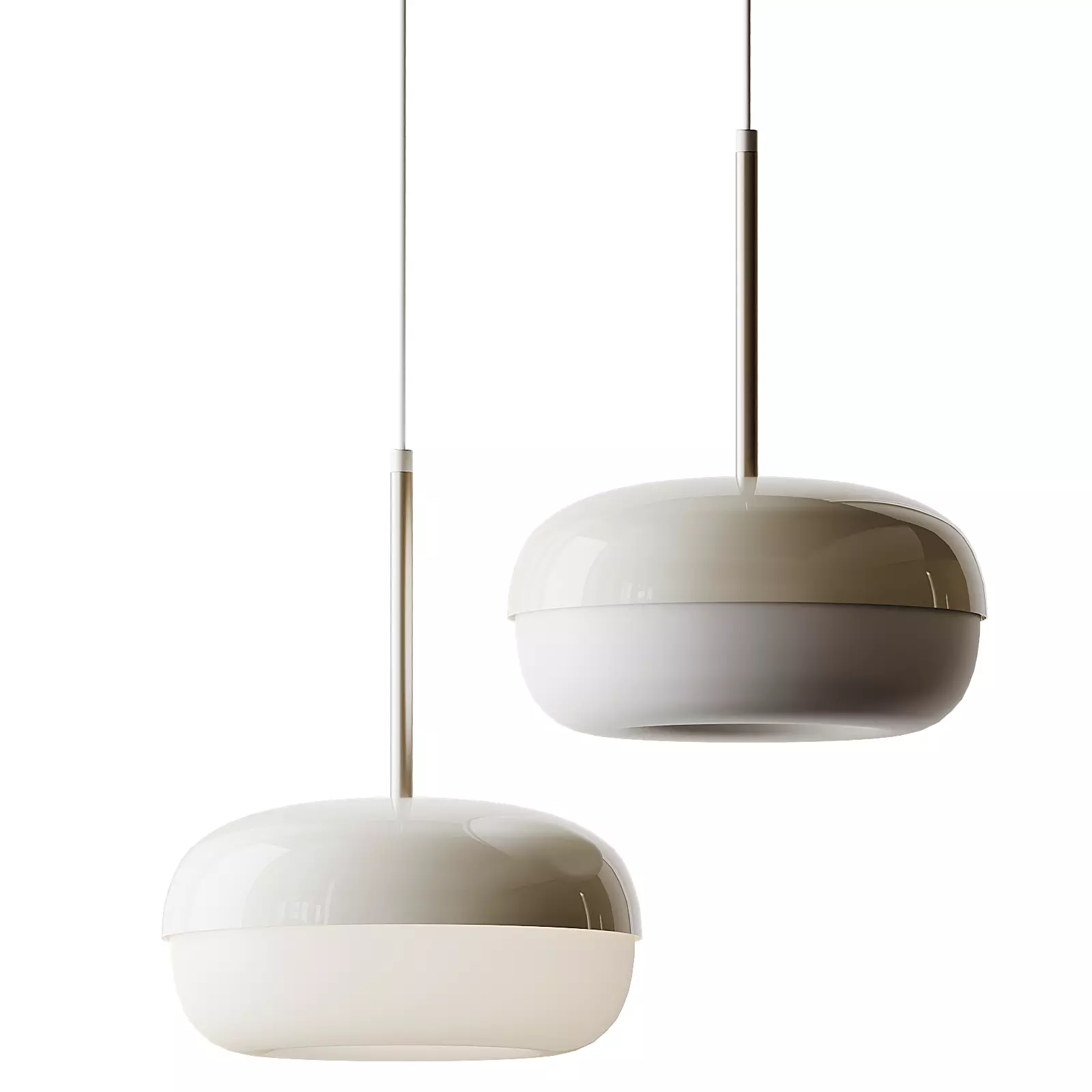 BLASVERK Beige Pendant Lamp 3D model_0