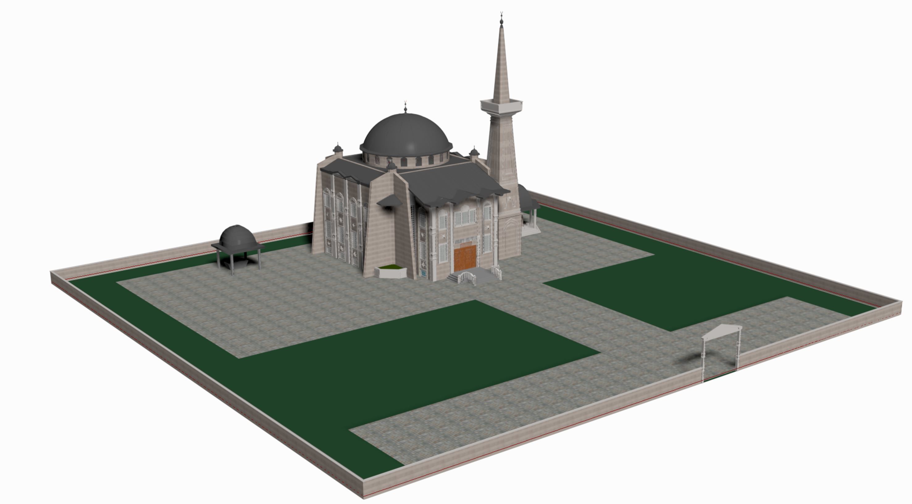 mosque 3d 3D model_6