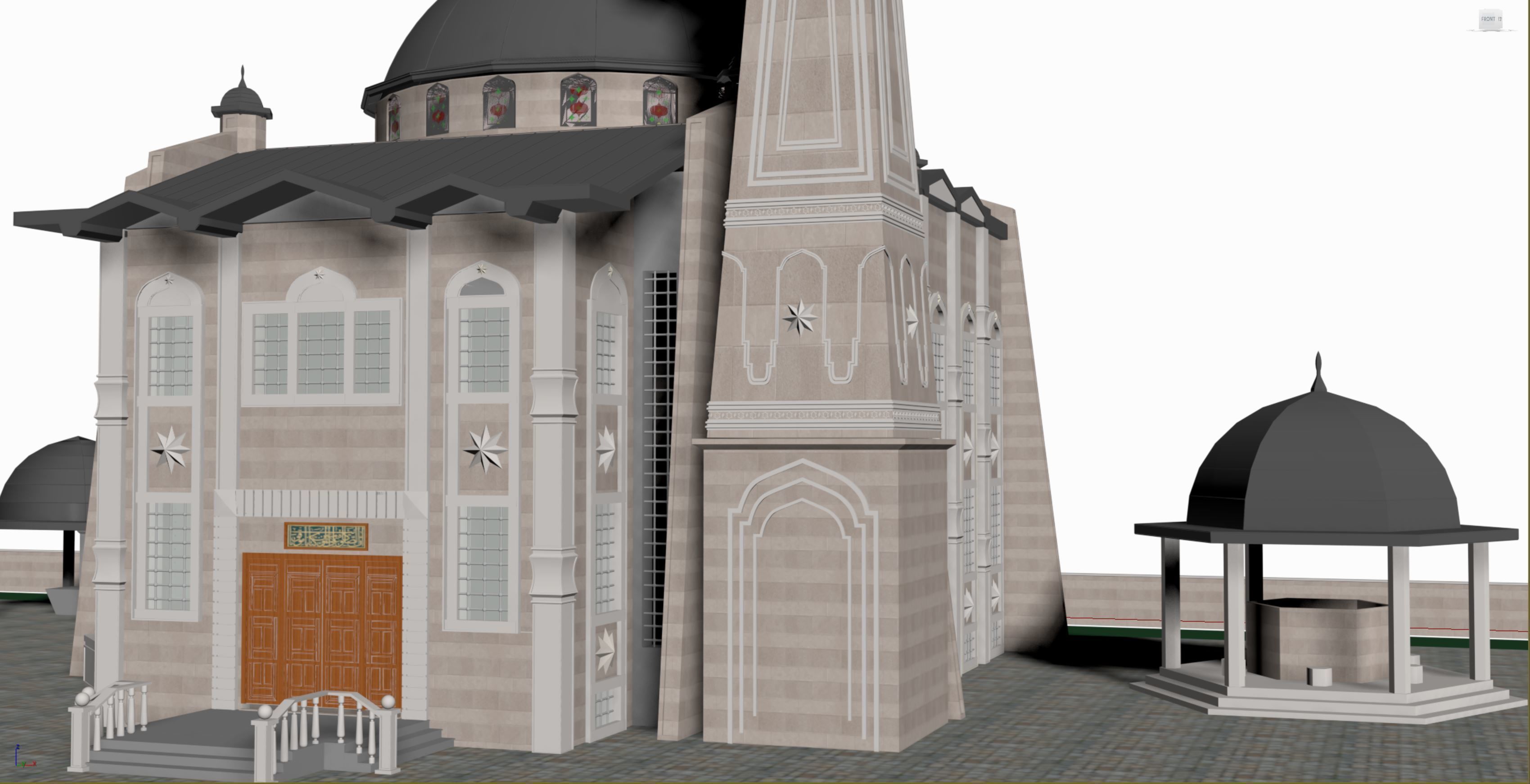 mosque 3d 3D model_9