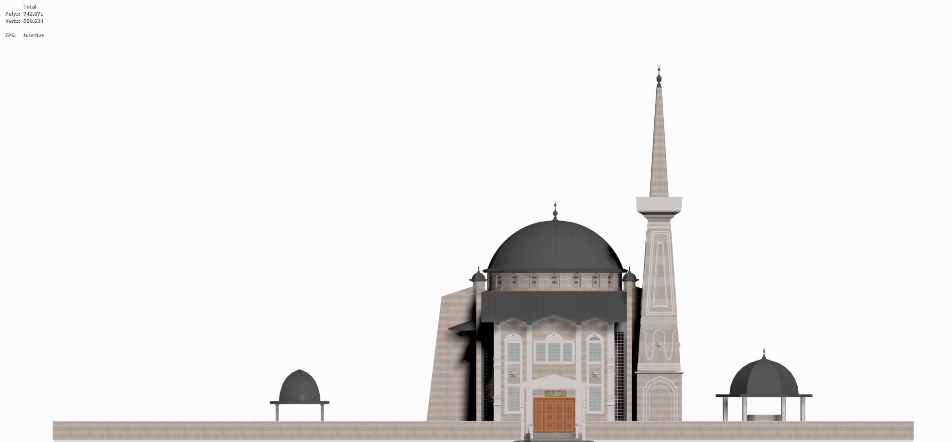 mosque 3d 3D model_1