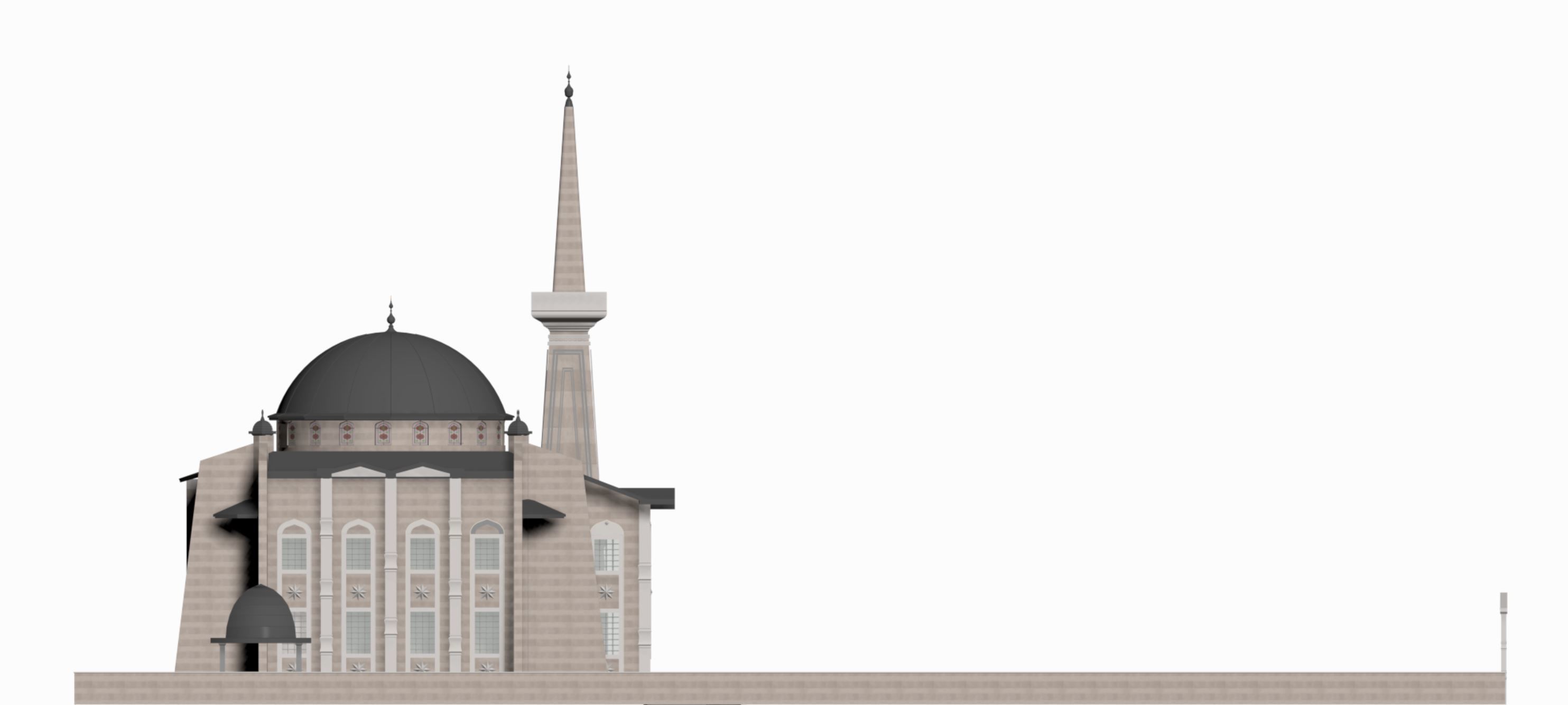 mosque 3d 3D model_3