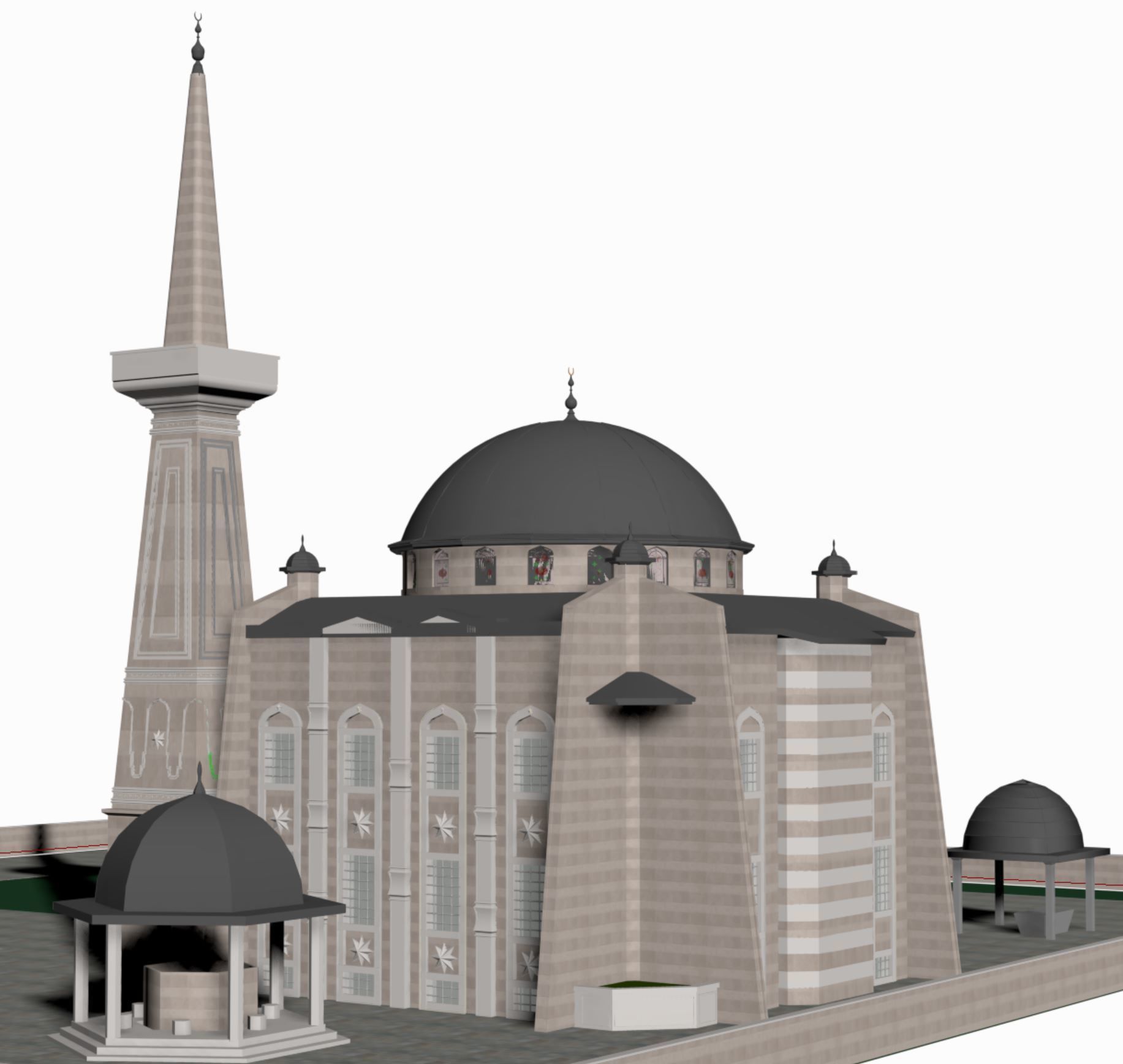 mosque 3d 3D model_10