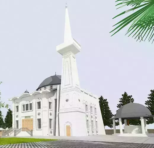 mosque  3d