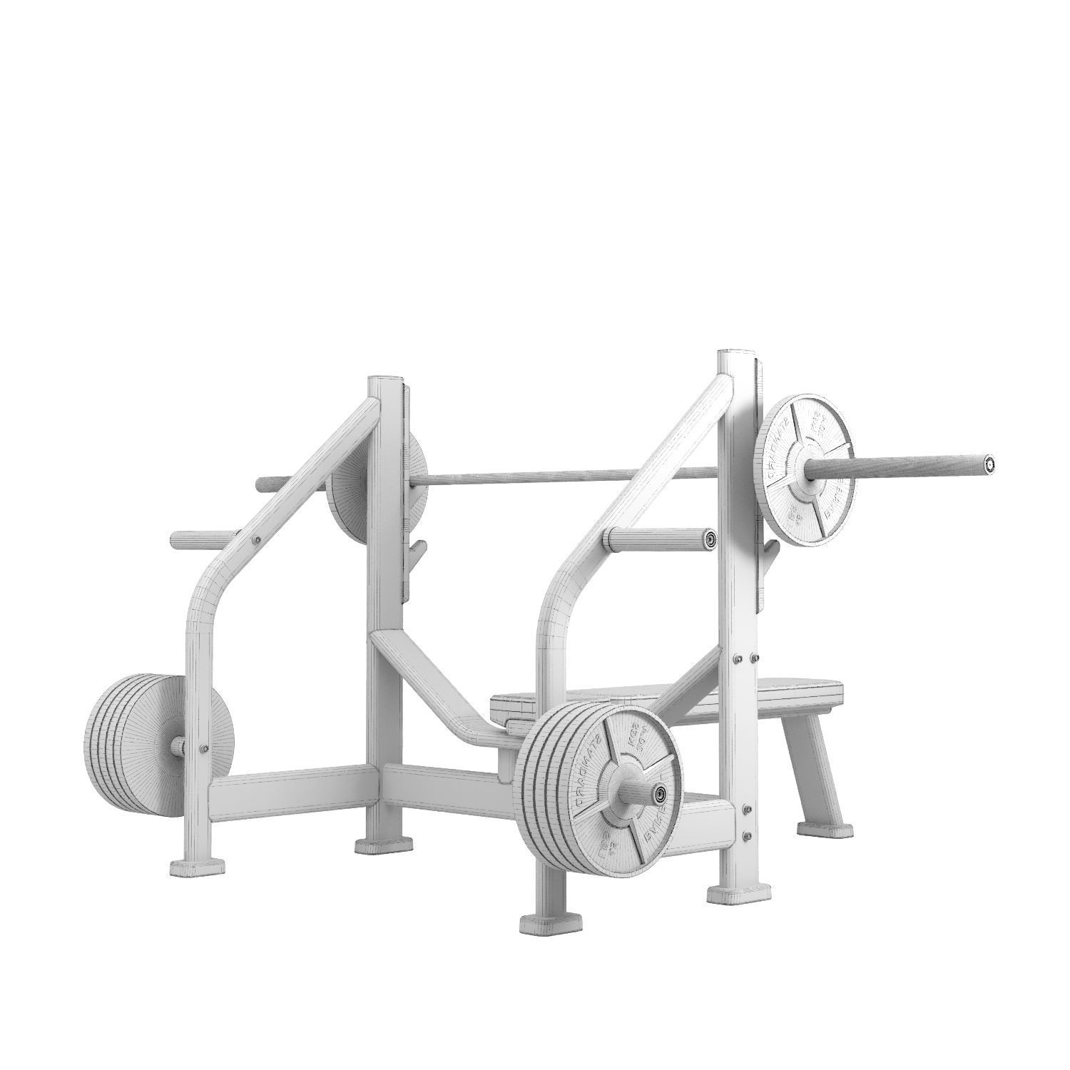 Bench Press 3D model_12