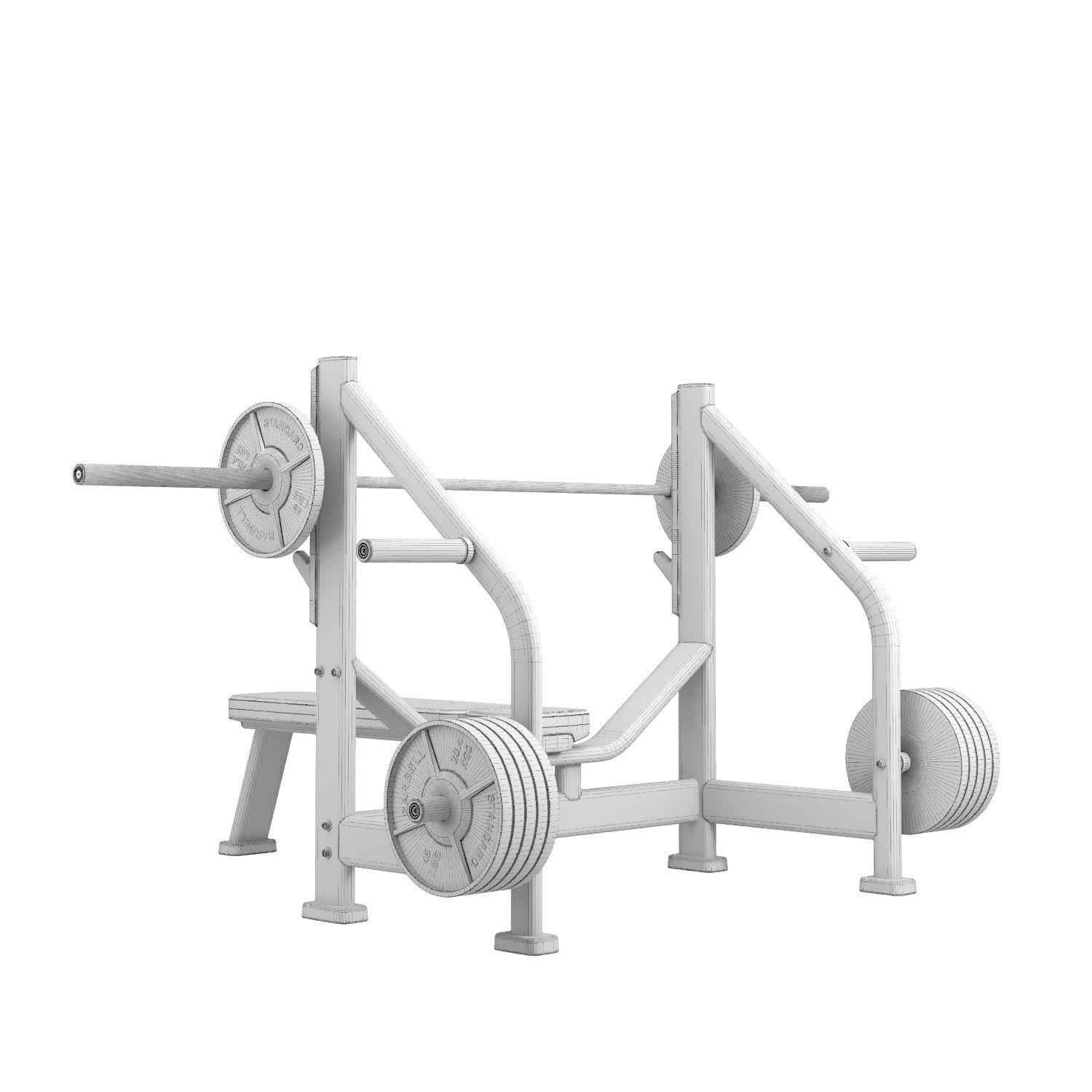 Bench Press 3D model_13