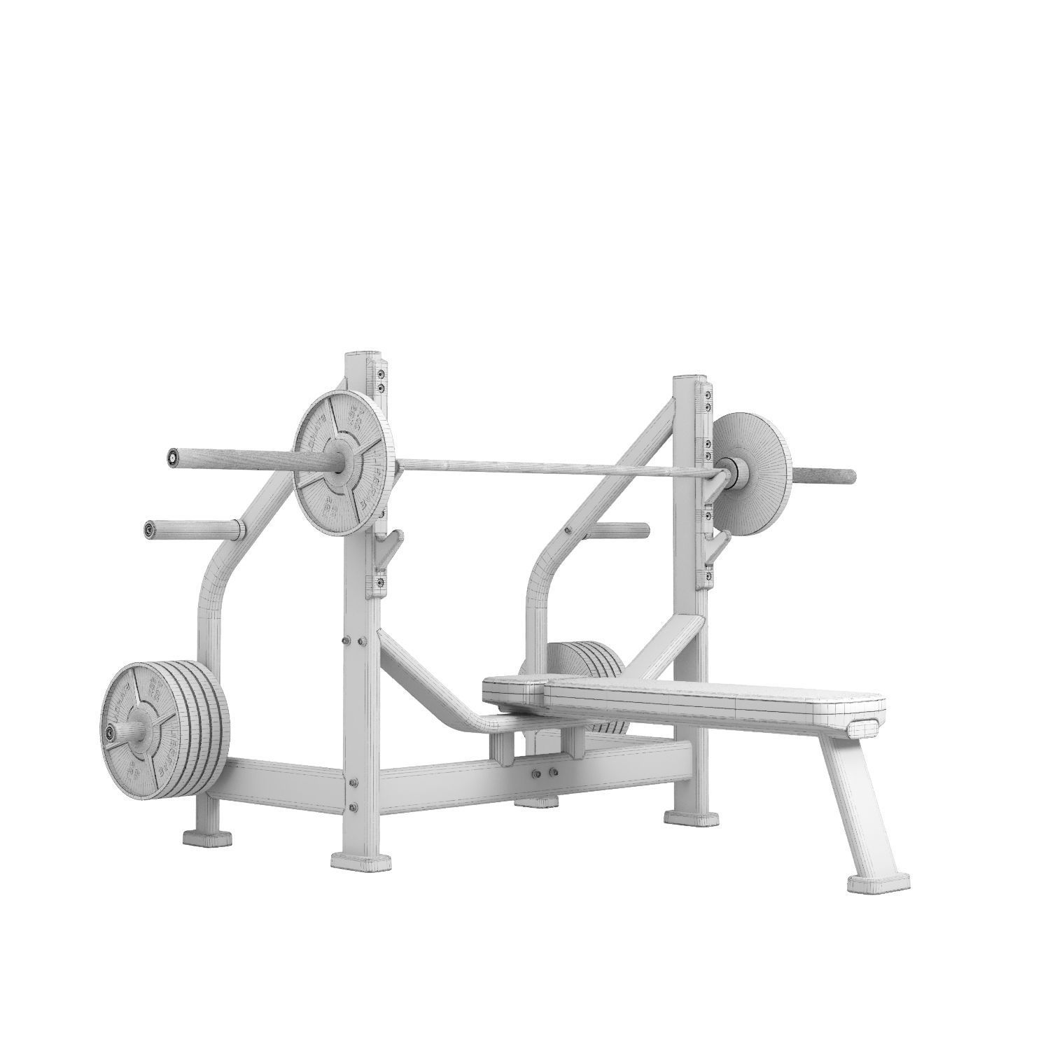 Bench Press 3D model_11
