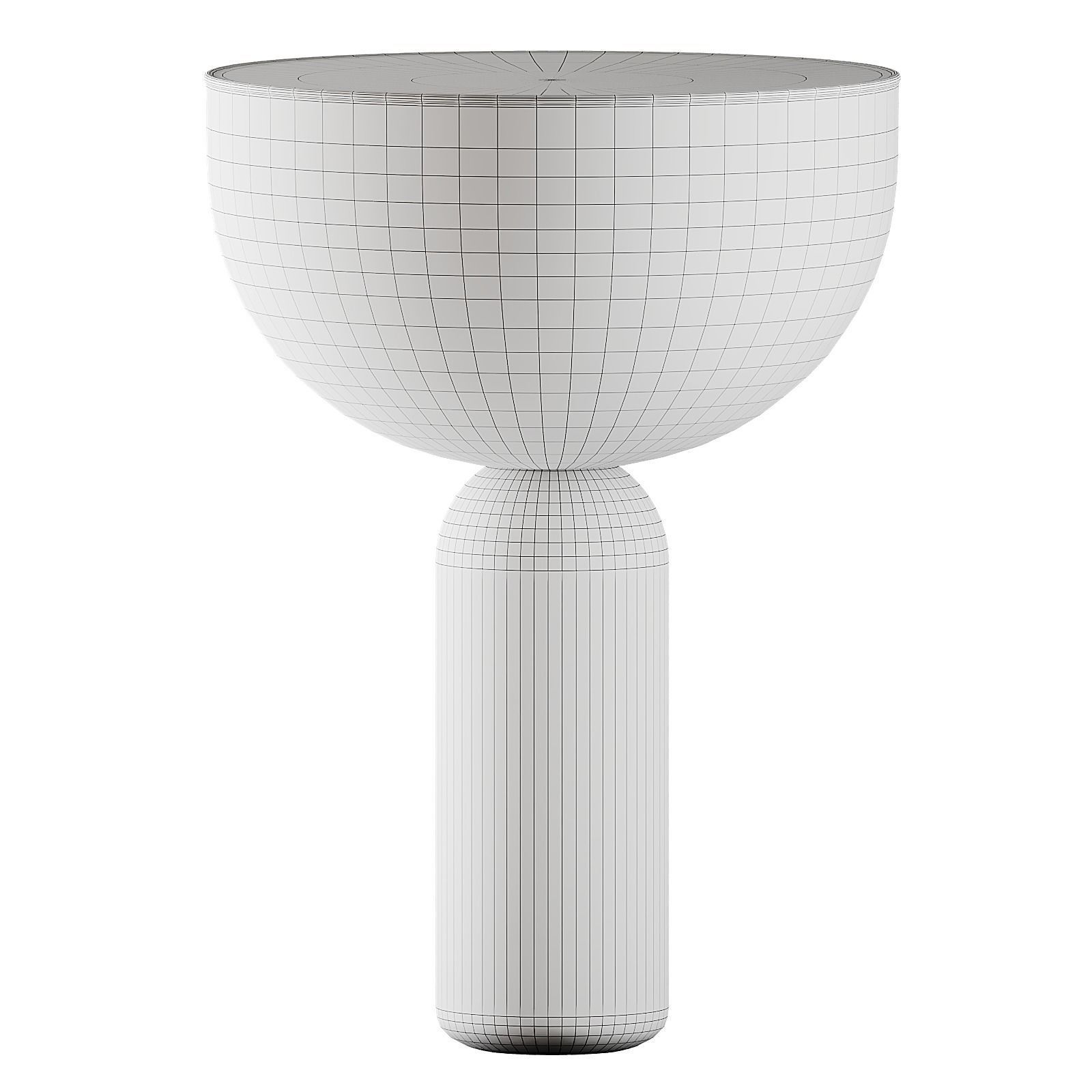 Kizu portable table lamp Grey marble from Muuto 3D model_2