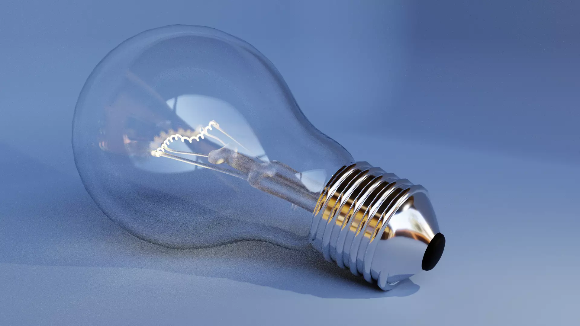 filament tungsten light bulb classic 3D model_0