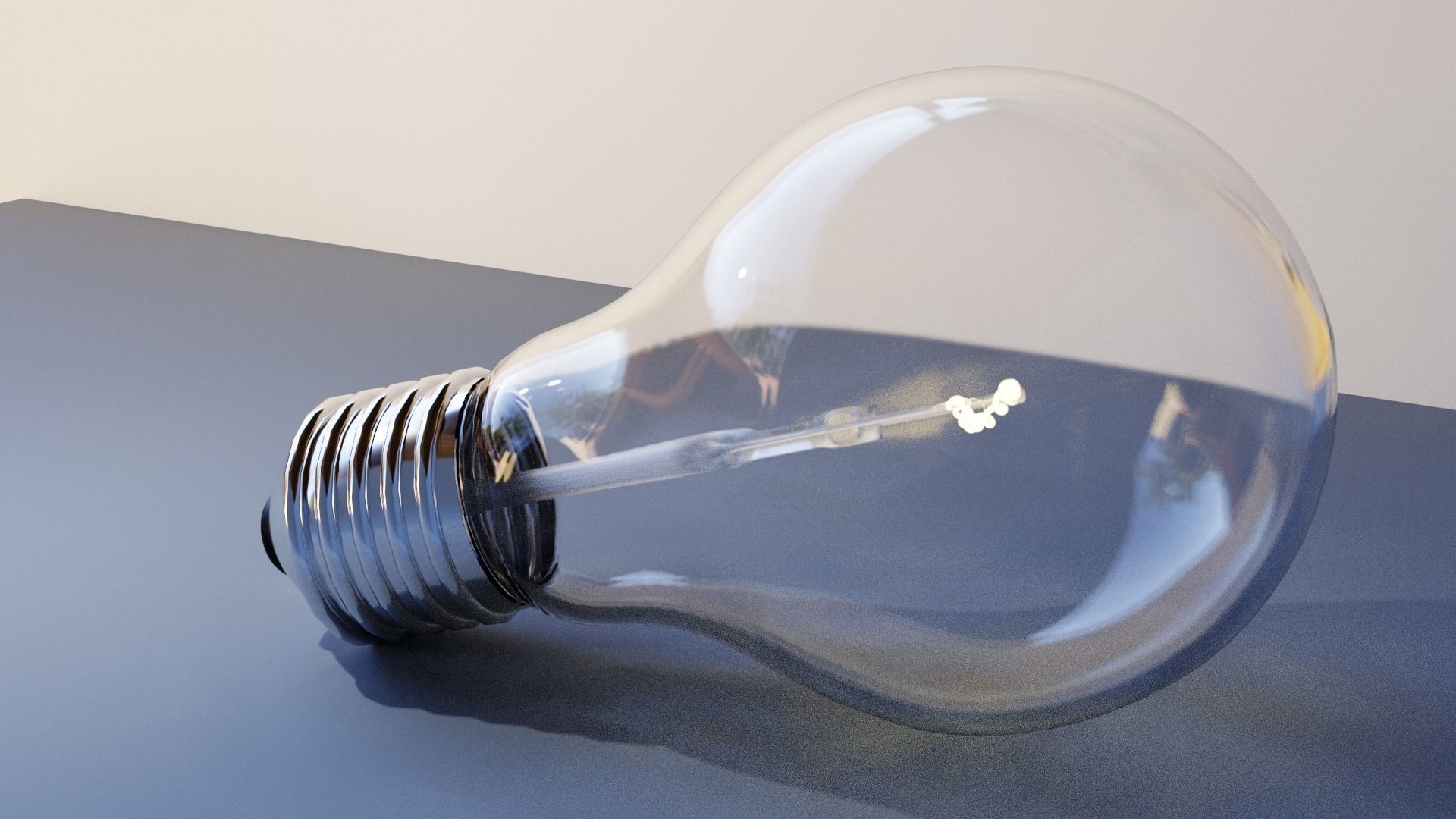 filament tungsten light bulb classic 3D model_1