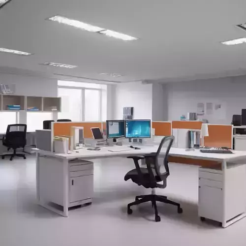 Office decor - management set - 3D model 3D model