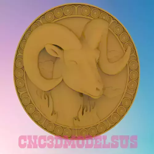 Capricorn 3D MODEL STL FILE FOR CNC ROUTER LASER 