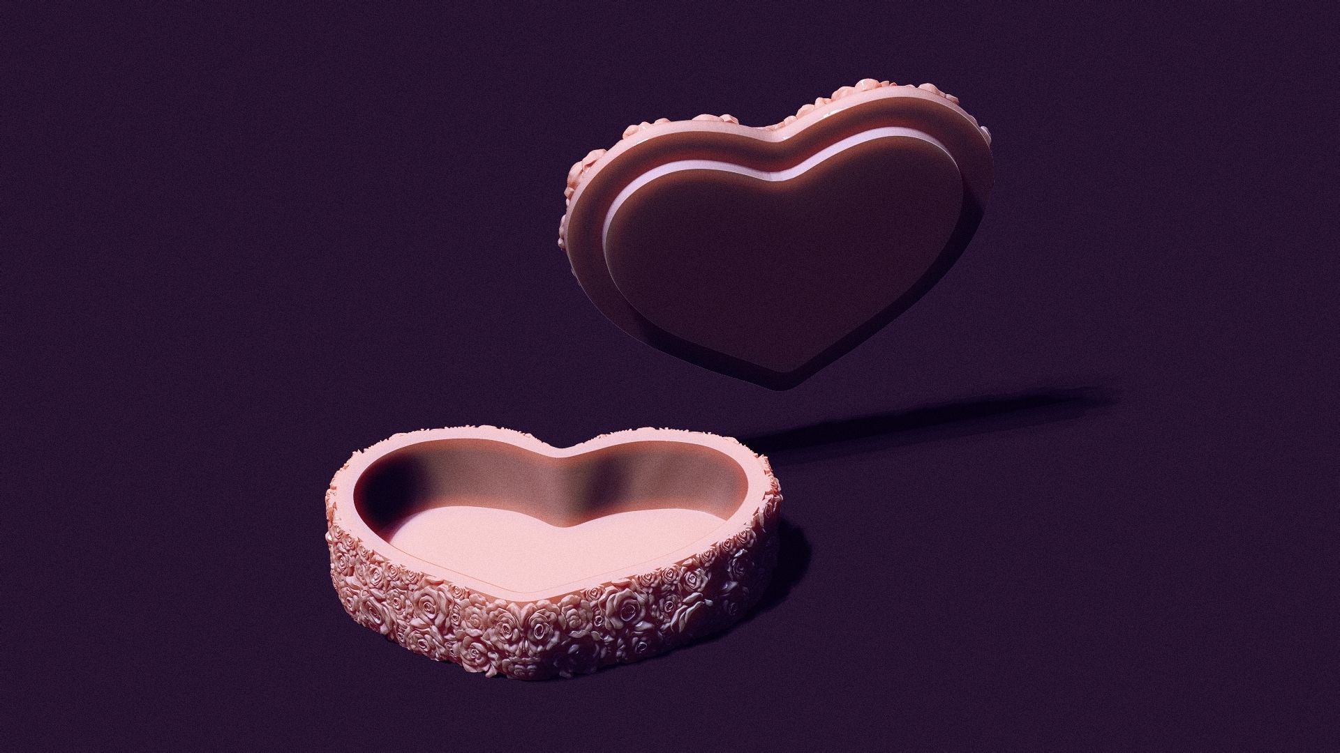 box of roses for printing and casting 3D print model_8