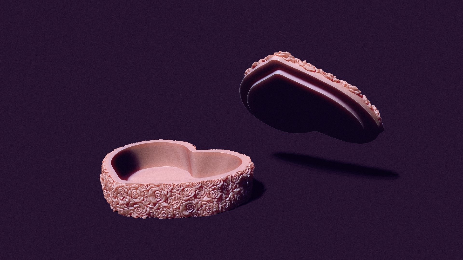 box of roses for printing and casting 3D print model_11