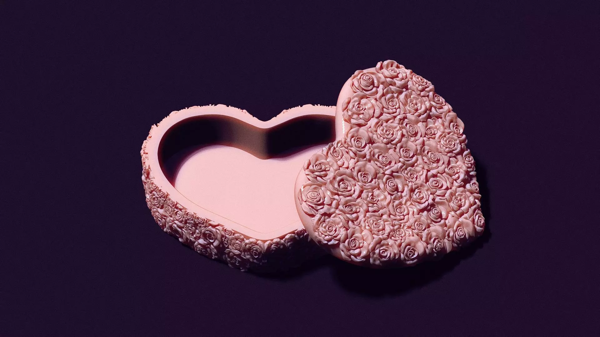 box of roses for printing and casting 3D print model_0