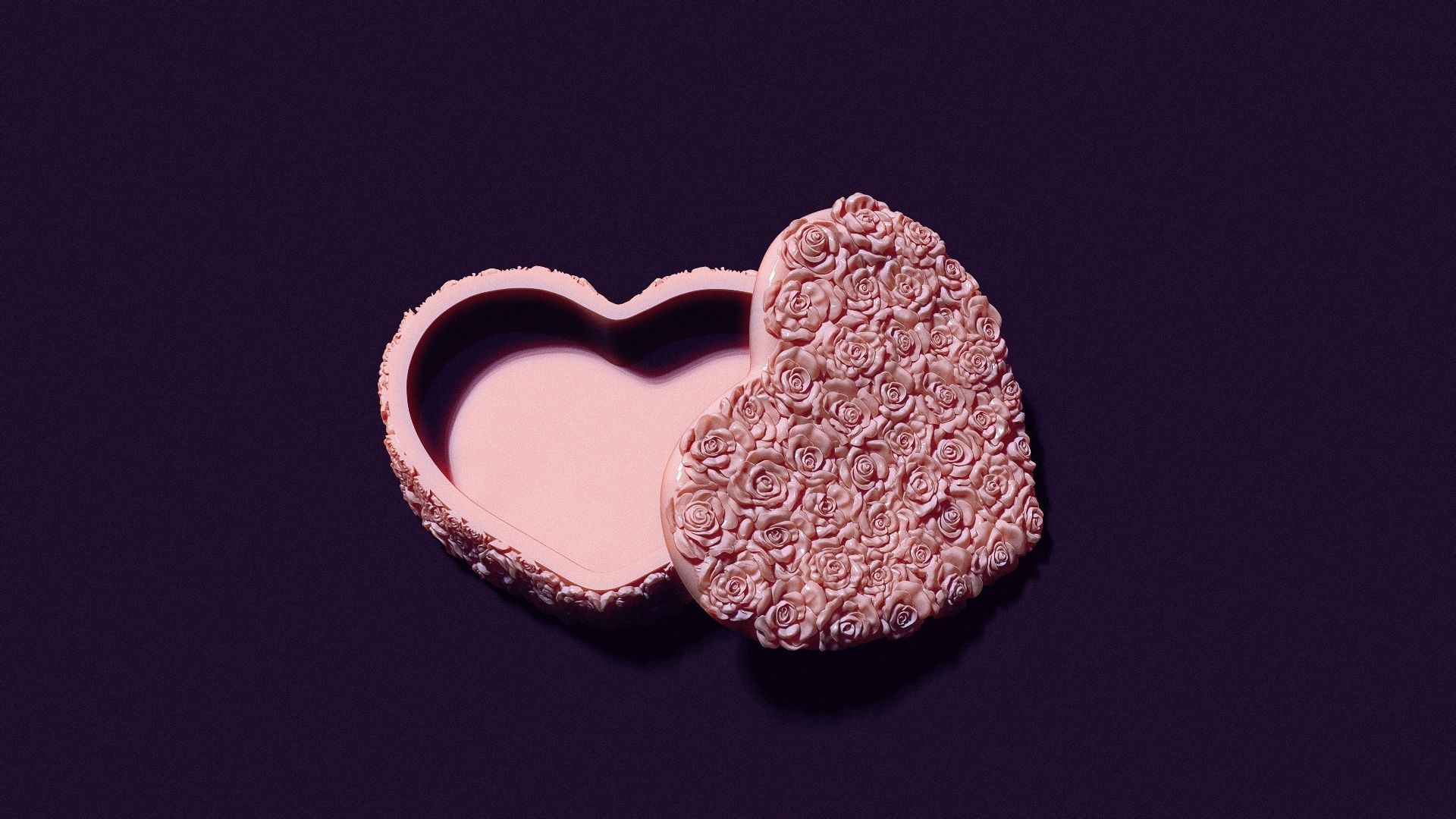 box of roses for printing and casting 3D print model_6