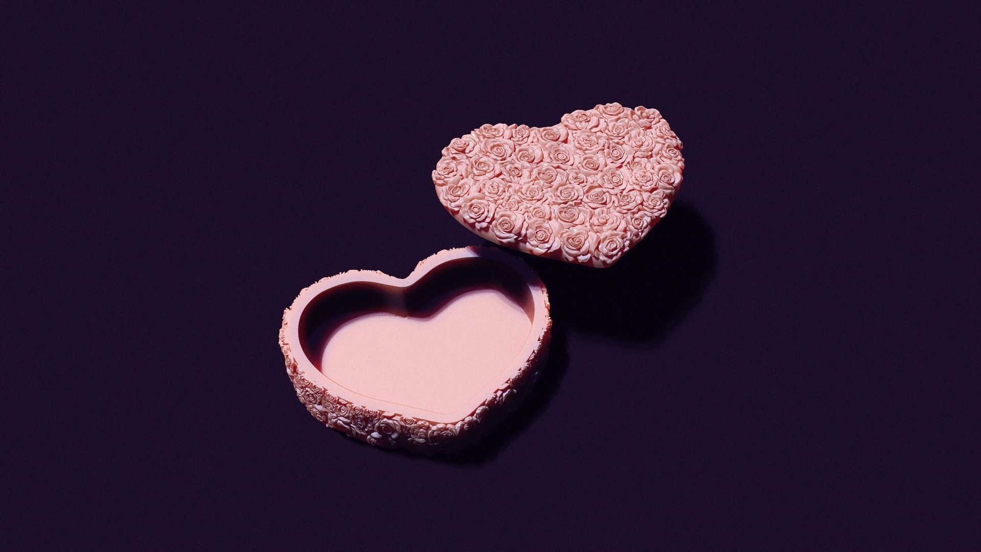 box of roses for printing and casting 3D print model_12