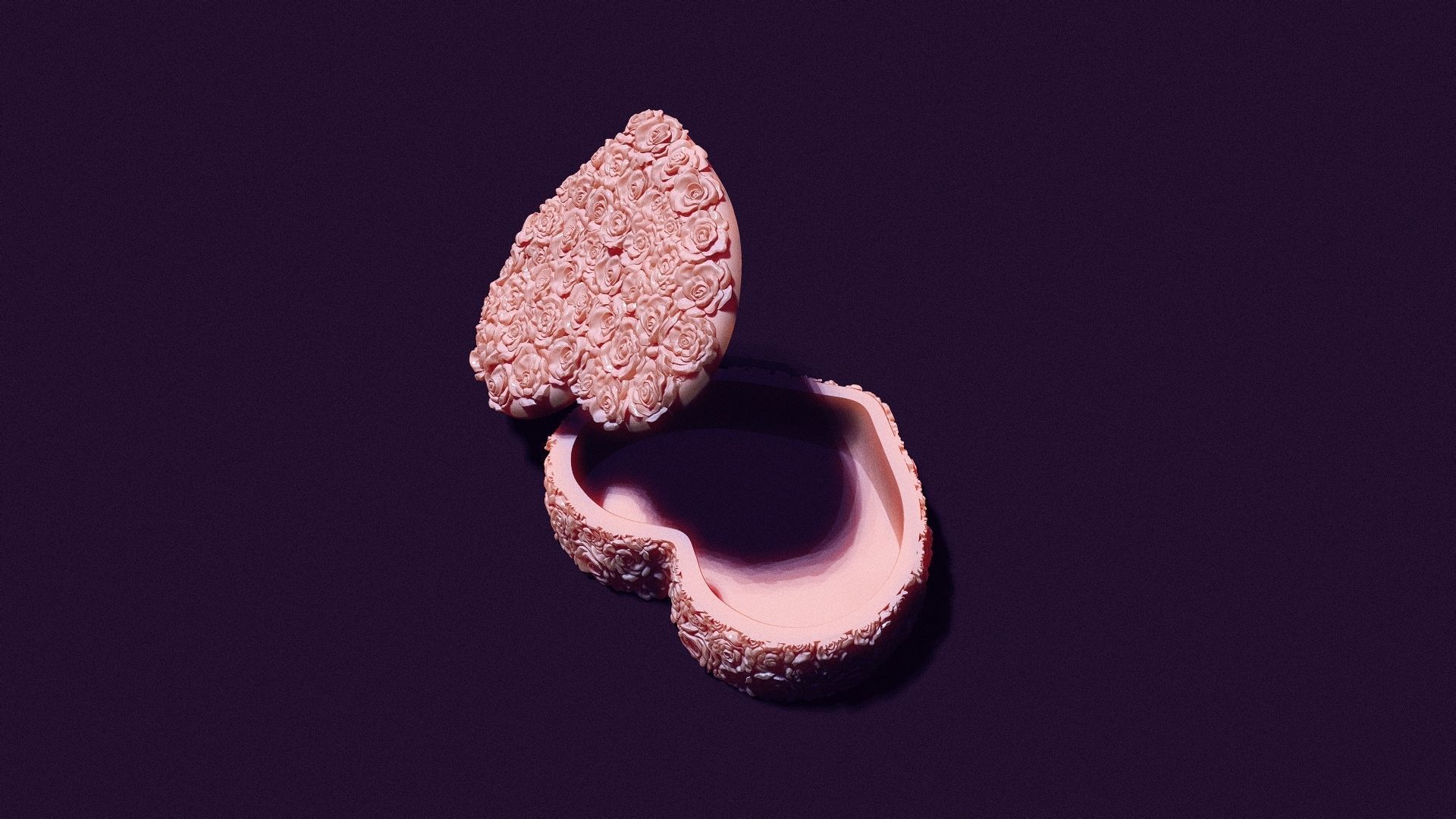 box of roses for printing and casting 3D print model_4