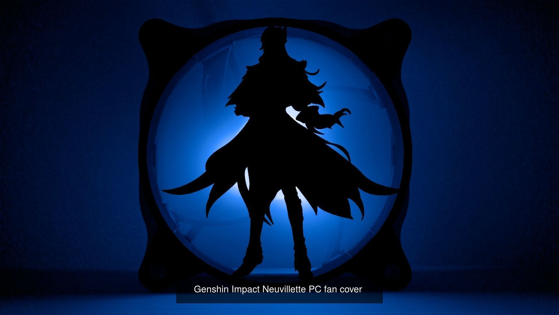 Genshin Impact Characters Hydro PC fan cover  3D Model Collection_8