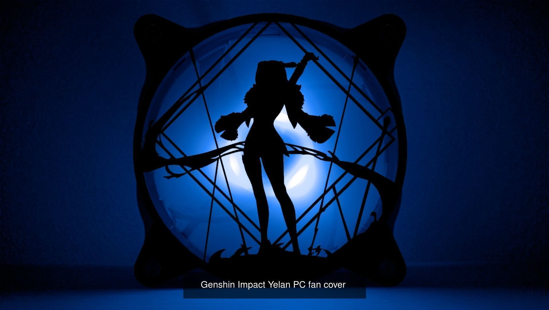 Genshin Impact Characters Hydro PC fan cover  3D Model Collection_3