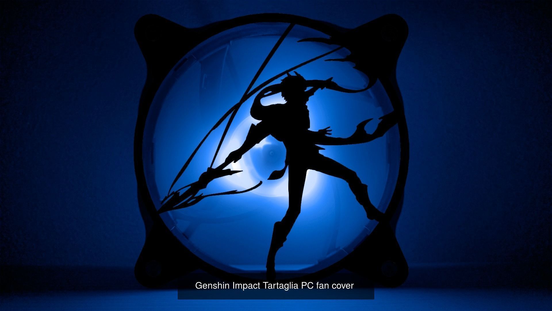 Genshin Impact Characters Hydro PC fan cover  3D Model Collection_5